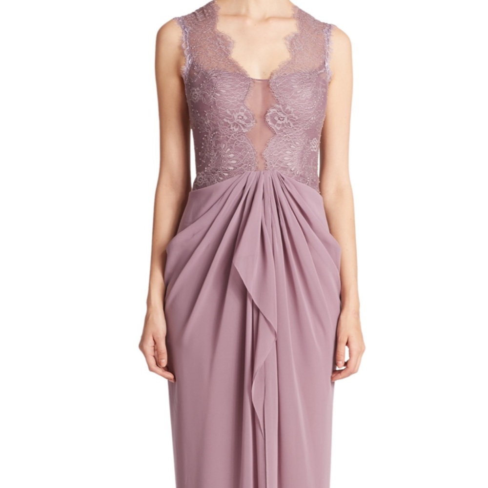 BCNG MAXAZRIA lace Bodice gown